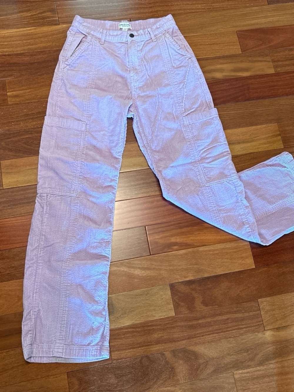 Arizona Jean Company Light Purple Corduroy Cargo Pants